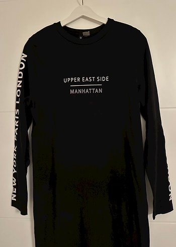 Siyah Drapeli Uzun Kollu Uzun Elbise - Görsel 4