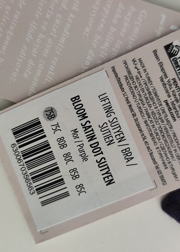 Etiketli Penti Mor Puantiyeli Sütyen - Görsel 3