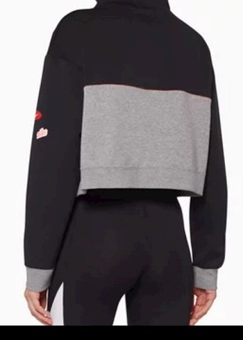Nike Pro Gri Fermuarlı Yarım Balıkçı Sweatshirt - Görsel 3