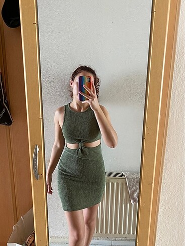 Zara Bel detaylı fitilli elbise