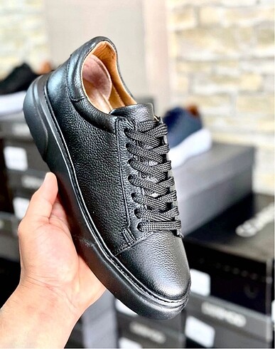Diğer Erkek deri sneaker ayakkabı