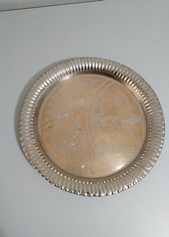 Pirinç Dönem Oval Tepsi