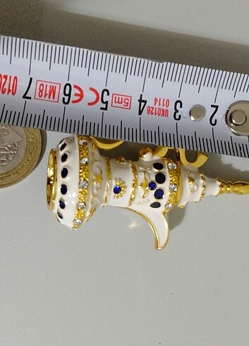 Beden Swaroski Taşlı Metal Minik İbrik