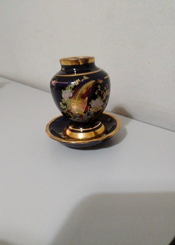 Altın Renkli Koyu Küçük Vazo - Görsel 11