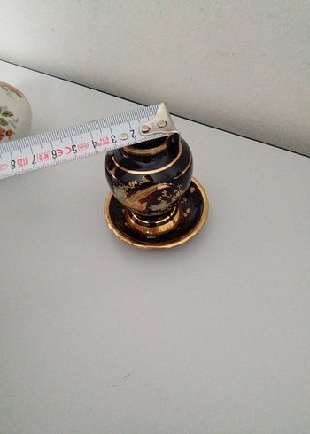 Altın Renkli Koyu Küçük Vazo - Görsel 2