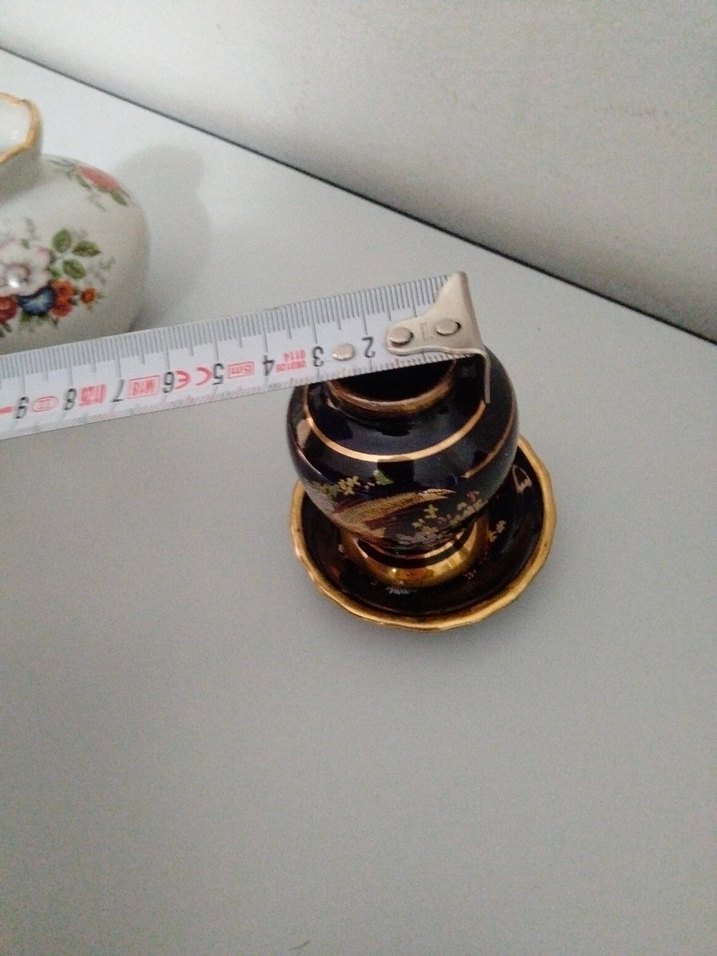 Altın Renkli Koyu Küçük Vazo - Görsel 3