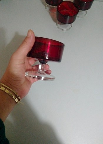 Fransız Ayaklı 4'lü Dondurmalık Cam Kase - Görsel 12