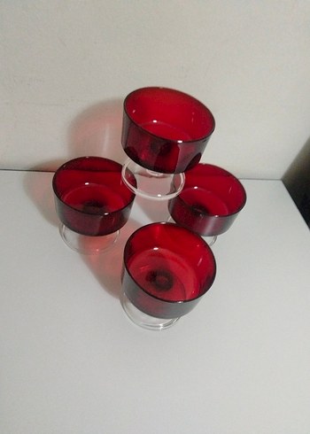 Fransız Ayaklı 4'lü Dondurmalık Cam Kase - Görsel 15