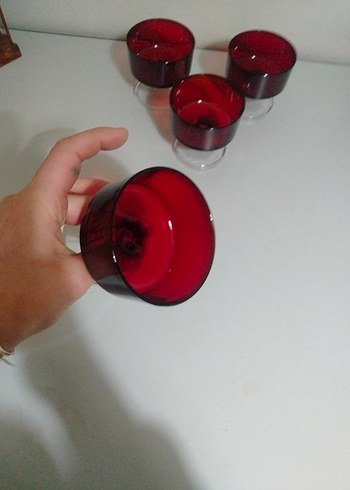 Fransız Ayaklı 4'lü Dondurmalık Cam Kase - Görsel 11