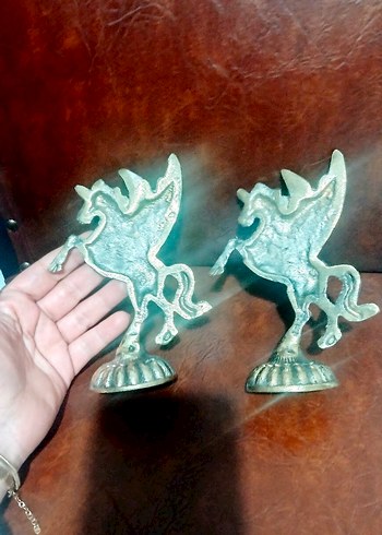 pirinç Kanatlı At Figürinleri - Görsel 7