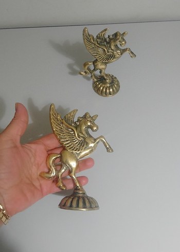 pirinç Kanatlı At Figürinleri - Görsel 4