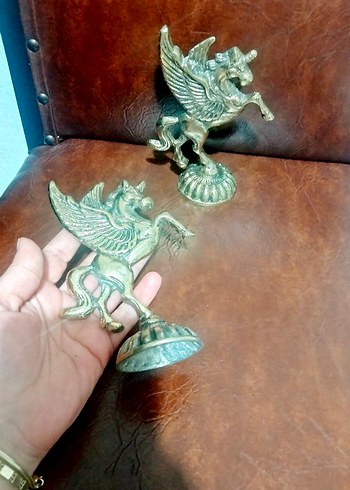 pirinç Kanatlı At Figürinleri - Görsel 8