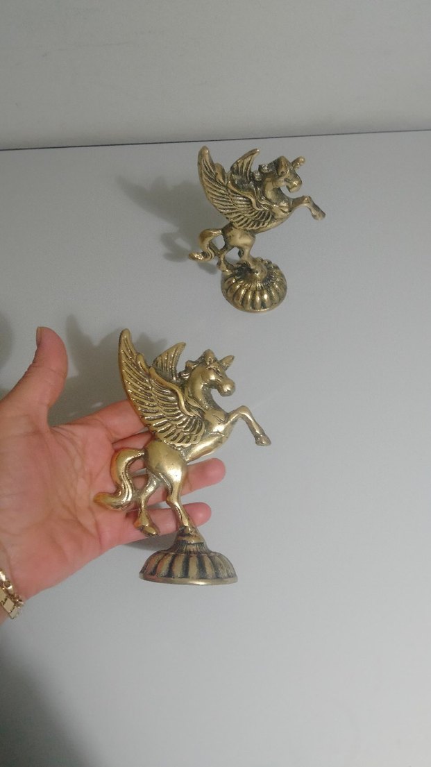 pirinç Kanatlı At Figürinleri - Görsel 4