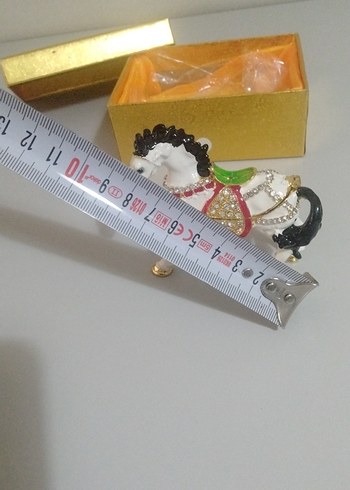 Metal Taşlı Süslü At Biblosu - Görsel 10