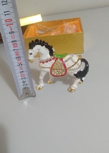 Metal Taşlı Süslü At Biblosu - Görsel 12