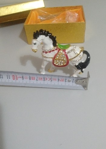 Metal Taşlı Süslü At Biblosu - Görsel 11