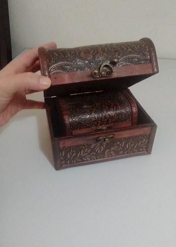 Koyu Kahverengi Ahşap kutu - Görsel 15