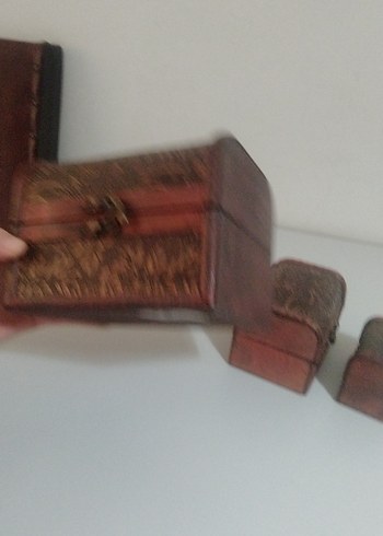 Koyu Kahverengi Ahşap kutu - Görsel 11