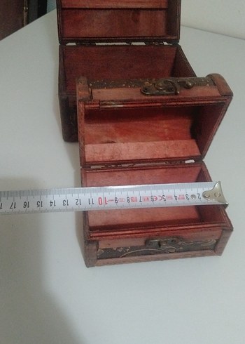 Koyu Kahverengi Ahşap kutu - Görsel 5