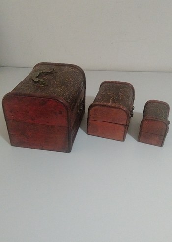 Koyu Kahverengi Ahşap kutu - Görsel 9