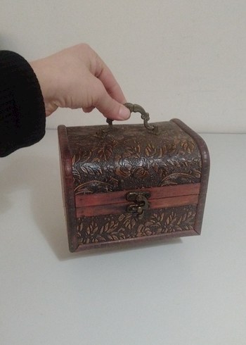 Koyu Kahverengi Ahşap kutu - Görsel 16