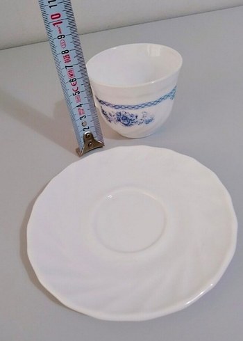 Mavi Desenli Porselen Çay Fincan Takımı - Görsel 2