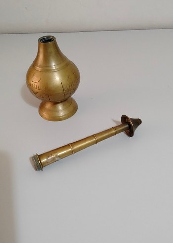 pirinç eski gülepdan - Görsel 6