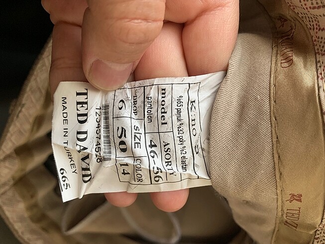 50-6 drop Beden camel Renk Erkek takım elbise