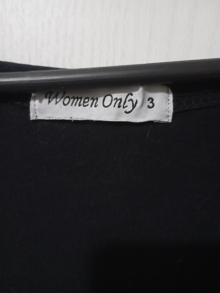 Siyah Çeyrek Kol Elbise - Görsel 3