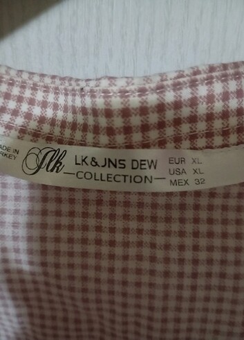 xl Beden kahverengi Renk Kırık beyaz ve kahve Kareli Gömlek
