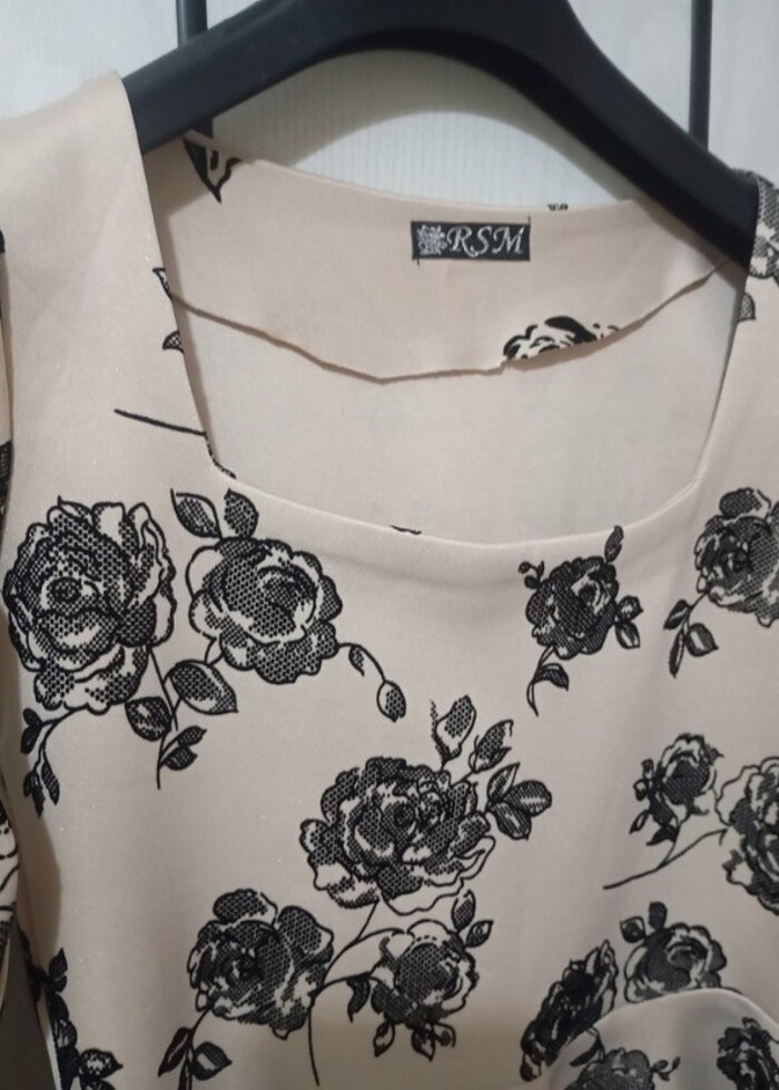 Çiçek Desenli Elbise  - Görsel 5