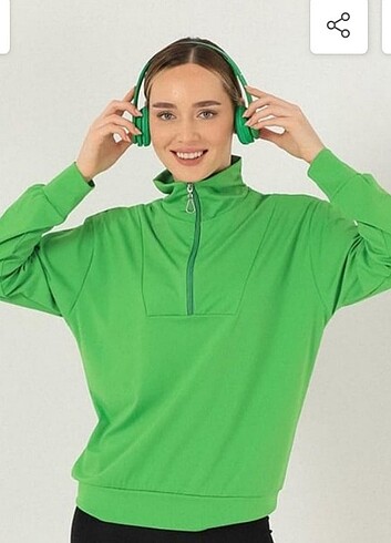 Oysho Kumaş Fermuarlı Sweat etiketli 