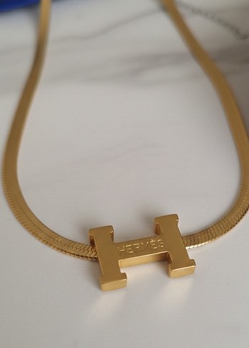 Hermes Model İtalyan Zincir Kolye - Görsel 2