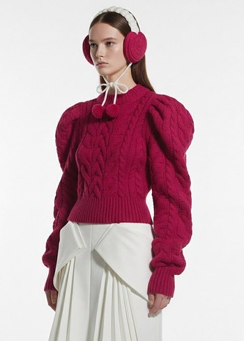 Zara Model Kalpli Örgü Kulaklık - Görsel 13