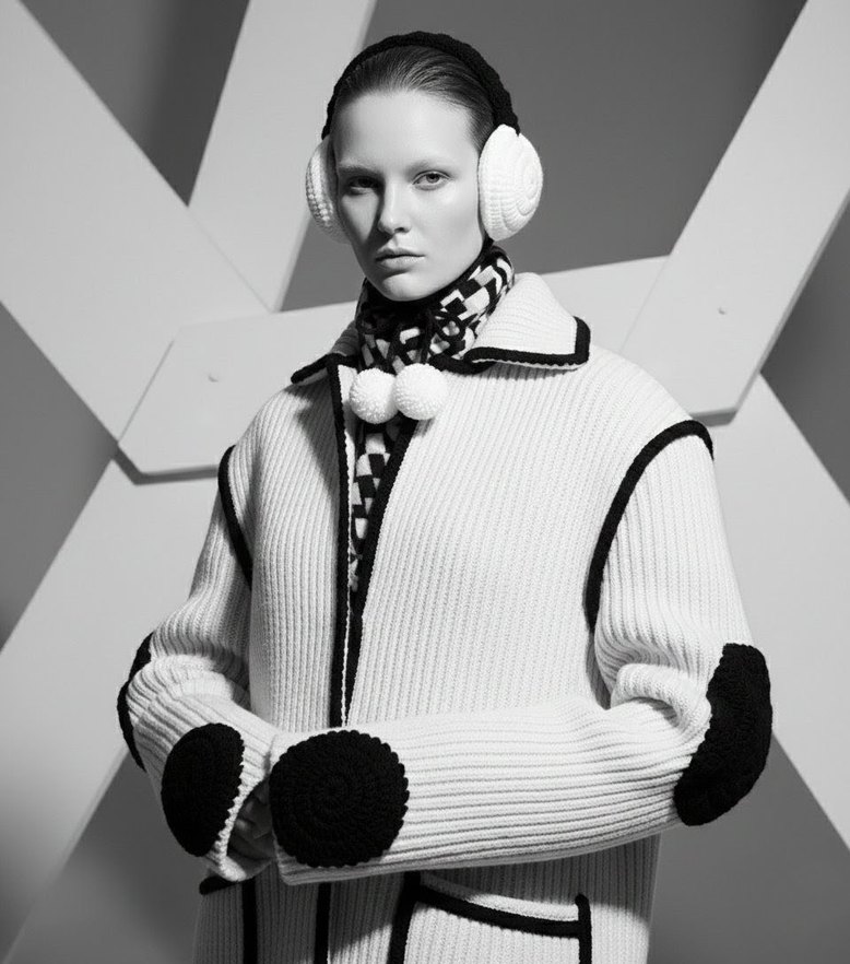 Zara Model Kalpli Örgü Kulaklık - Görsel 5