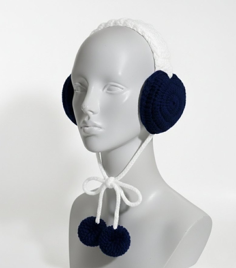 Zara Model Kalpli Örgü Kulaklık - Görsel 4