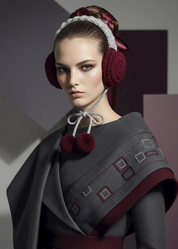 Zara Model Kalpli Örgü Kulaklık - Görsel 7