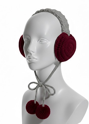 Zara Model Kalpli Örgü Kulaklık - Görsel 8