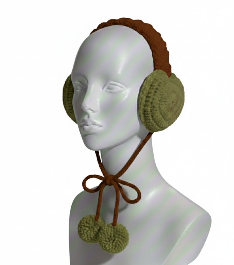 Zara Model Kalpli Örgü Kulaklık - Görsel 4