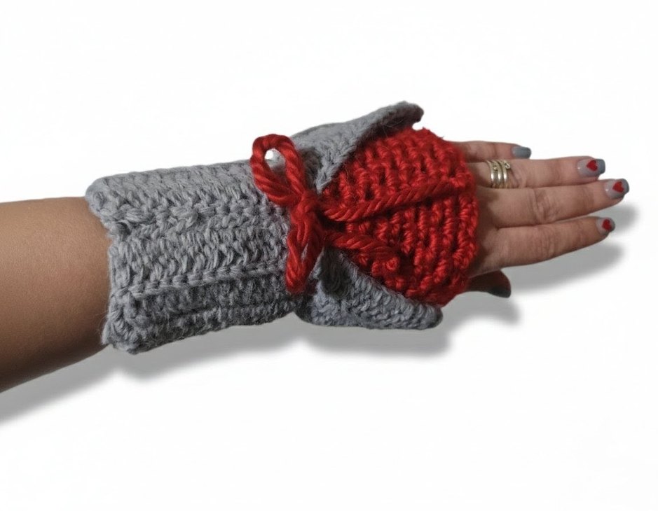 Vintage Parmaksız Eldiven - Görsel 2