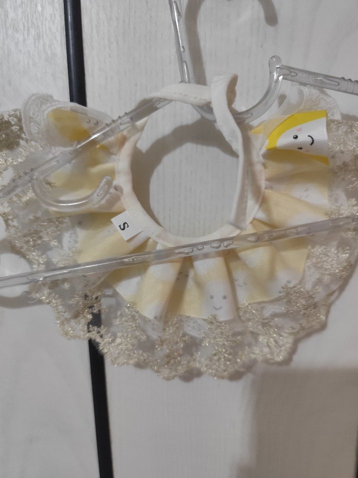 Sarı Nakışlı Kedi Önlüğü - Görsel 3