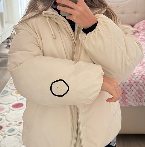 m Beden BERSHKA ŞİŞME MONT