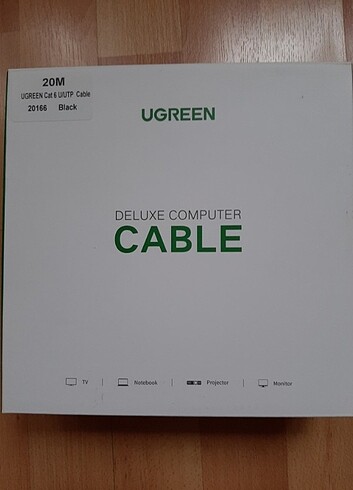 Ugreen Cat 6, 20m ethernet kablosu.