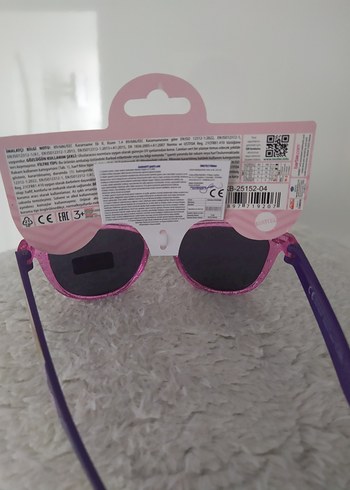  Beden pembe Renk simli Barbie Kız Çocuk Güneş Gözlüğü