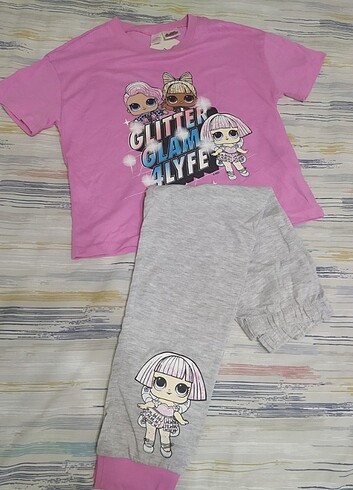 Kız çocuk LoL bebek pijama takımı 