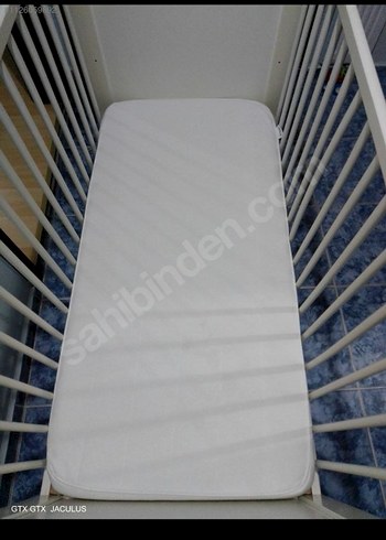 Ikea hensvik Beyaz Bebek Beşiği ve Yatak