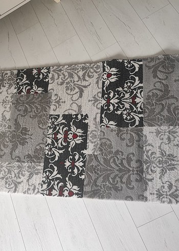 Gri Desenli Modern yatak odası Halı - Görsel 2