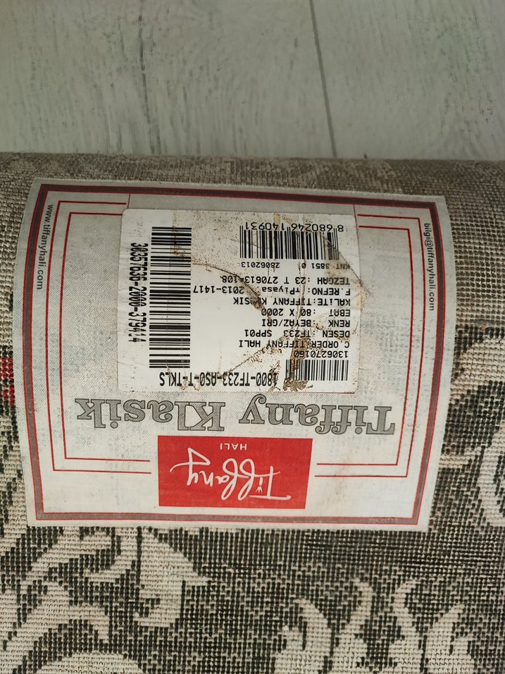 Gri Desenli Modern yatak odası Halı - Görsel 4