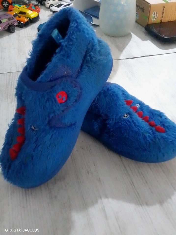 Erkek Çocuk Mavi Polar Ev Terliği hepsi 24 - Görsel 3