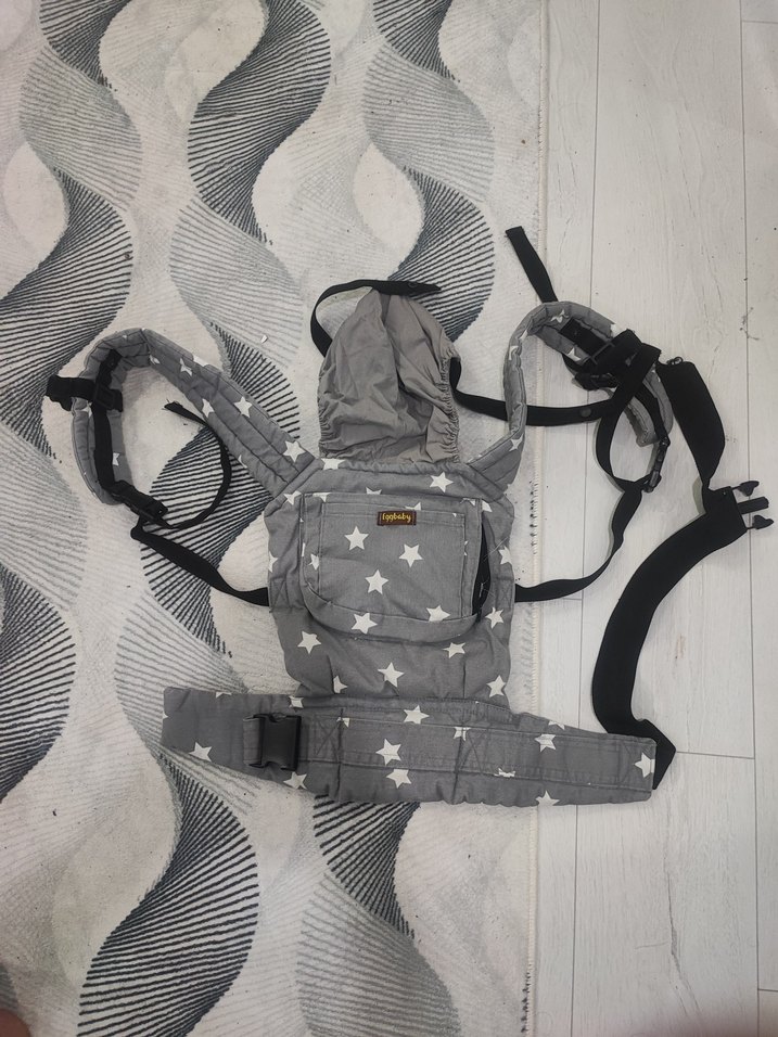 Gri Yıldız Desenli Bebek Taşıyıcı - Görsel 3